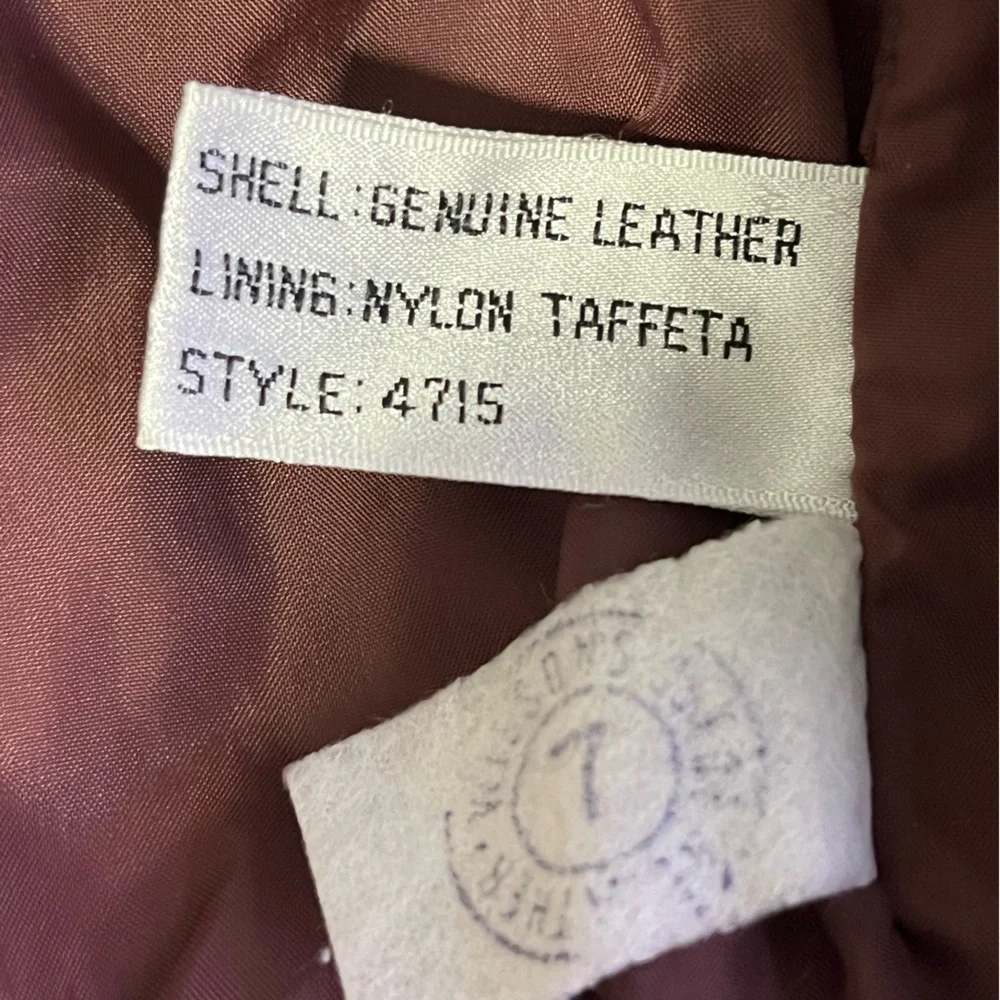 Wilson VTG Leather Women's Deep Burgundy Jacket - Picture 7 of 8
